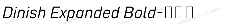 Dinish Expanded Bold字体转换